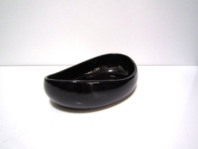 画像3: 黒艶変形小判水盤　T-２３－８１