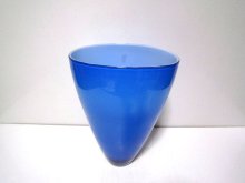 他の写真1: ガラス花器　G-７３　ブルー