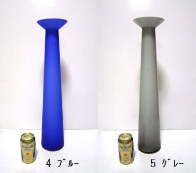 画像3: 特-１８５　ガラス花器　大型鶴首５色　