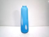 ガラス花器　G-１１２　ライトブルー長瓶型