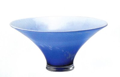 画像2: ガラス花器　涼４-１１A・B　ブルー朝顔