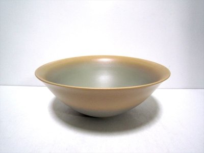 画像1: 特-３０６　ベージュ１０号丸碗型鉢　
