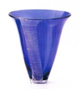 ガラス花器　涼４-８A　ブルー