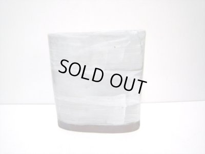 画像4: 特-３４５　手造り白刷毛目７.５号流円