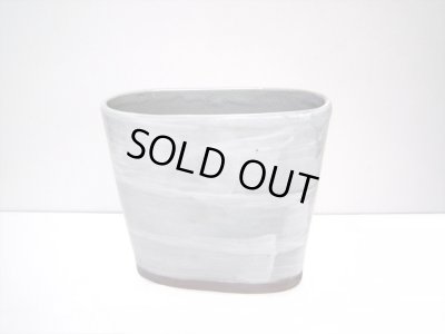 画像5: 特-３４５　手造り白刷毛目７.５号流円