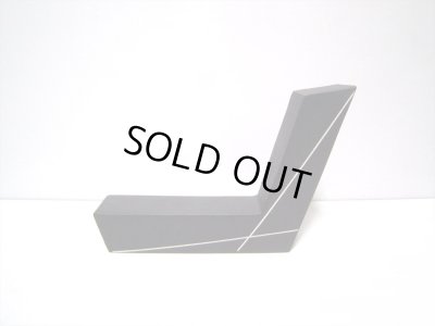 画像9: 一品作　黒変形Ｌ字花器（縦横兼用）　T-２７-１６