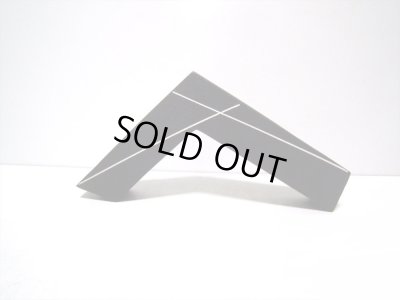 画像7: 一品作　黒変形Ｌ字花器（縦横兼用）　T-２７-１６