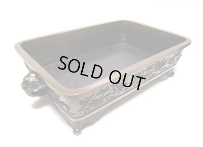 画像7: 銅器　砂鉢１５号波千鳥紋（再生品）　　