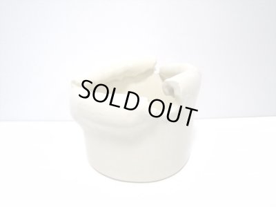 画像6: 特-３５８　クリーム釉筒型口巻花器