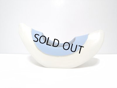 画像3: 特-３６２　手造り変型舟型花器　