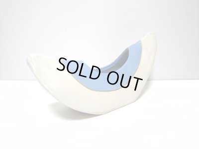 画像6: 特-３６２　手造り変型舟型花器　