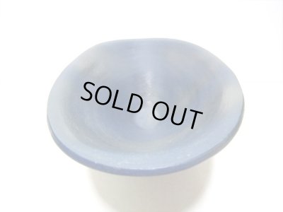 画像6: 特-３８１　手造り１６.５号舟型花器　紺青色 （難あり）　