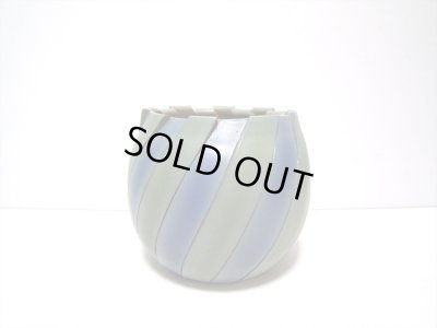 画像6: 手造り　６号２色切込み壷型花器　T-２７－２６