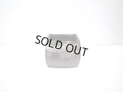 画像7: 特-３９３　手造りアメ茶俵型５号小型花器