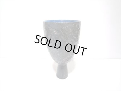 画像5: 特-３９９　手造り布目内瑠璃足付コンポート