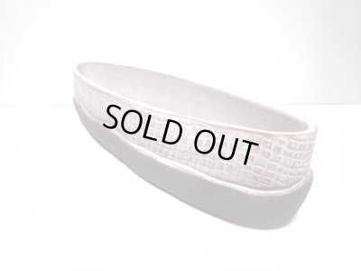 画像3: 特-４２１　手作り白色流線花器