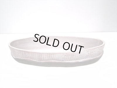 画像8: 特-４２１　手作り白色流線花器