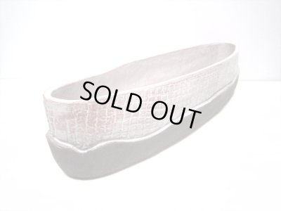 画像5: 特-４２１　手作り白色流線花器