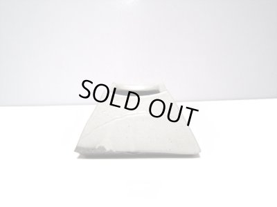 画像6: 手造り 粉引釉正角富士型　T-２８－３