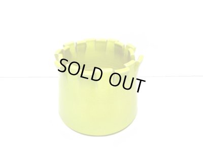 画像5: 手造り　黄７号丸切込み花器　T-２８－２１