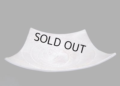 画像6: 手造り　白釉渦紋正角鉢　T-２８-２９