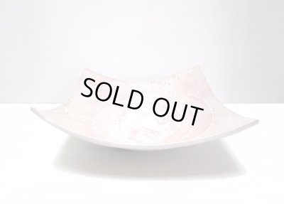 画像3: 手造り　白釉渦紋正角鉢　T-２８-２９