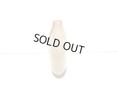 画像4: 特-４３５　ガラス花器　オレンジ丸型花器