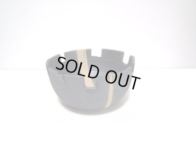 画像6: 特-４３６　手造り黒マット６号丸切込花器