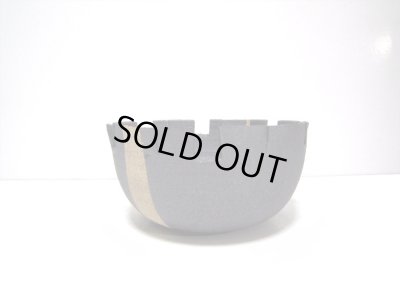 画像4: 特-４３６　手造り黒マット６号丸切込花器