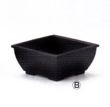アルミ合金　４.５寸角砂鉢　　