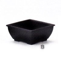アルミ合金　４.５寸角砂鉢　　