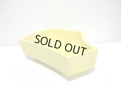 画像6: 特-４５１　手造り黄色変形五角足付コンポート