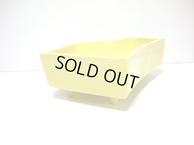 画像4: 特-４５１　手造り黄色変形五角足付コンポート