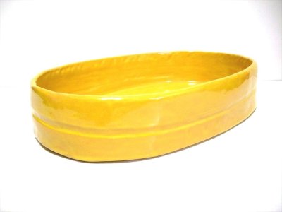 画像7: 特-４５７　手造り黄色１２号小判水盤