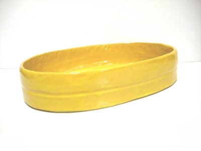 画像5: 特-４５７　手造り黄色１２号小判水盤