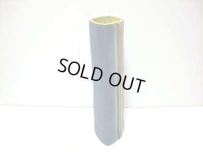 画像6: 特-４７２　手作り濃紺角形合わせ花器