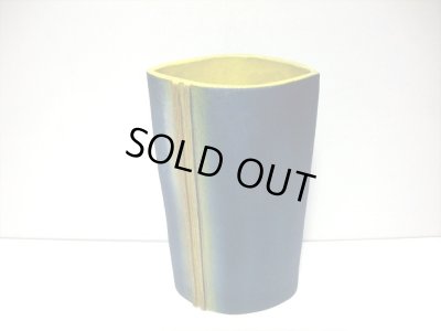 画像8: 特-４７２　手作り濃紺角形合わせ花器