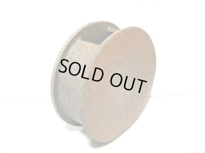 画像4: 特-４７６　手作り赤茶サメ肌丸太鼓型花器