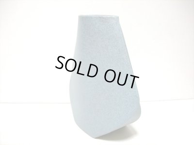 画像5: 特-４７４　手作りブルー楕円末広花器