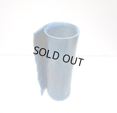 画像8: 特-４７３　手造りブルー筒型ひねり花器