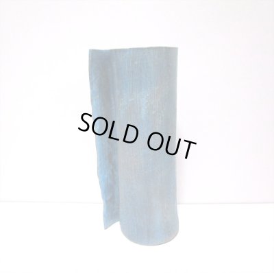 画像4: 特-４７３　手造りブルー筒型ひねり花器