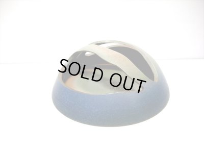 画像5: 手造り 紺ボカシ半球形変型　T-２９-８