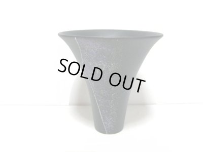 画像4: 黒６.５号丸反型生花・立花花器　T-２９－９