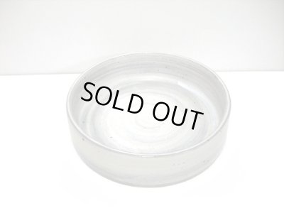 画像5: 手造り　白刷毛目８号丸切立水盤　T-２９－１７