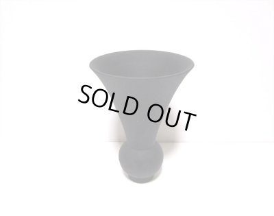 画像5: 一品作　黒たて花下蕪型花器　T-２９－４３