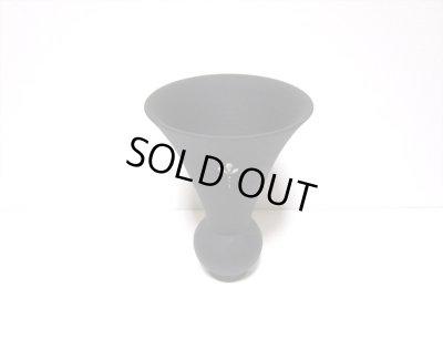 画像4: 一品作　黒たて花下蕪型花器　T-２９－４３