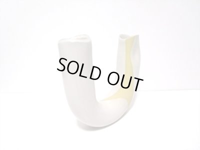 画像7: 特-４８３　手作り クリームＵ字ひねり花器