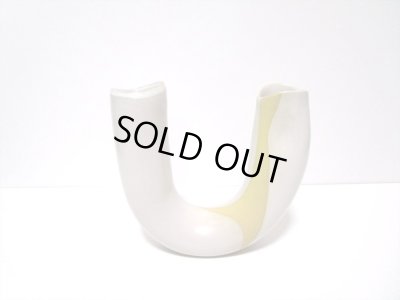 画像8: 特-４８３　手作り クリームＵ字ひねり花器