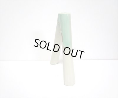 画像7: 特-４９０　逆Ｖ型花器クリーム/グリーン