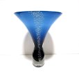 画像3: ガラス花器　涼４-３Ａ　ブルーしらとり型
